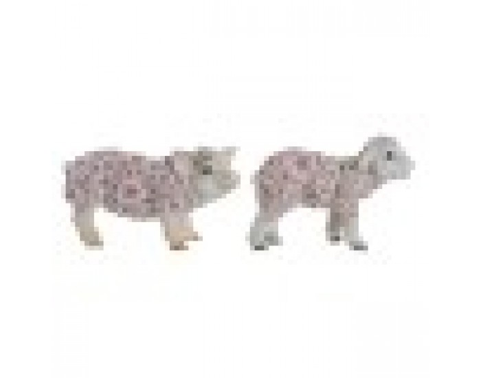 Декоративна фигурка Home ESPRIT Бял Многоцветен Lilled 34 X 13,5 X 18,5 cm (2 броя)