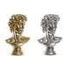 Декоративна фигурка DKD Home Decor Сребрист Златен Смола Бюст (24,5 x 17,5 x 36 cm) (2 броя)