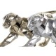Декоративна фигурка DKD Home Decor Сребрист Златен Смола Пантера (46,5 x 10 x 18 cm) (2 броя)