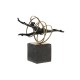 Декоративна фигурка DKD Home Decor Черен Златен Метал Смола Модерен (36 x 14 x 29,5 cm)