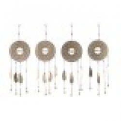 Декоративна фигурка DKD Home Decor висулка Пера Златен Метал (25 x 1 x 77 cm) - Dkd home decor