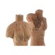 Декоративна фигурка Home ESPRIT Кафяв Черен Дама Мъже 13 x 9 x 40 cm (2 броя)