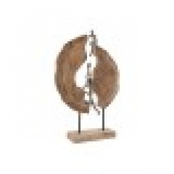 Декоративна фигурка Home ESPRIT Кафяв Сребрист 35 x 9 x 52 cm - Home esprit