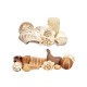 Decorative Potpourri Бял Кафяв 16 x 21 x 7 cm (12 броя)