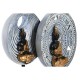 Декоративна фигурка DKD Home Decor Бежов Син Метал Буда Смола Ориенталски (25 x 6,7 x 25,6 cm) (2 броя)