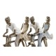 Декоративна фигурка DKD Home Decor Колело Мед Смола Модерен (27 x 9,5 x 23 cm) (2 броя)
