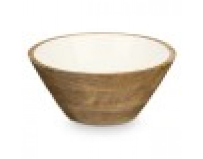 Купа GiftDecor MALI-701 W Бял Емайл Дърво манго 25 x 10,3 x 25 cm (6 броя)
