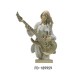 Декоративна фигурка DKD Home Decor Златен Бял Смола (37 x 25 x 50 cm)