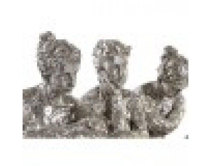 Декоративна фигурка DKD Home Decor Дама Сребрист Смола Модерен (17 x 15 x 26 cm) (3 броя)