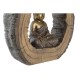 Декоративна фигурка DKD Home Decor Завършек със състаряващо покритие Златен Кафяв Буда Ориенталски Магнезиев (40 x 13 x 40 cm) (