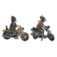 Декоративна фигурка DKD Home Decor Смола Куче (2 pcs) (27 x 10 x 24 cm)