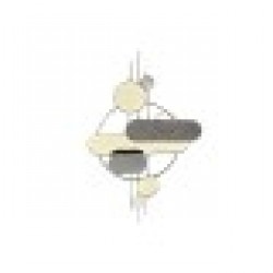 Декорация за стена DKD Home Decor Сив Златен Метал PVC Модерен (130 x 5 x 80,6 cm) - Dkd home decor