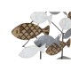 Декоративна фигурка DKD Home Decor Черен Син Метал Кафяв Спирали (65,4 x 9,5 x 43 cm) (2 броя)