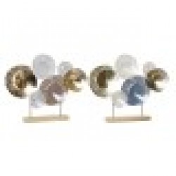 Декоративна фигурка DKD Home Decor Метал Абстрактен (2 pcs) (65.4 x 9 x 51 cm) - Dkd home decor