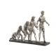 Декоративна фигурка DKD Home Decor Origin of Species Сребрист Смола Модерен (55 x 18 x 42 cm)