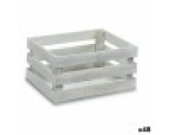Декоративна кутия Бял Тополово дърво 22 x 9 x 13 cm (48 броя)