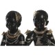 Декоративна фигурка DKD Home Decor Смола Колониален Африканка (20,5 x 18 x 35 cm) (2 броя)