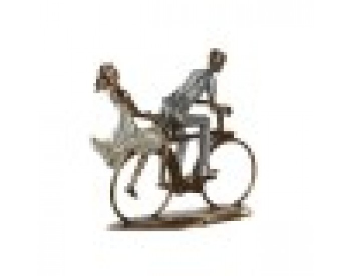 Декоративна фигурка DKD Home Decor Розов Златен Бял Смола Модерен (27 x 9,5 x 23 cm) (2 броя)