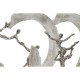 Декоративна фигурка DKD Home Decor Сребрист Алуминий Бял Дърво манго Модерен (32,5 x 10 x 47 cm) (2 броя)