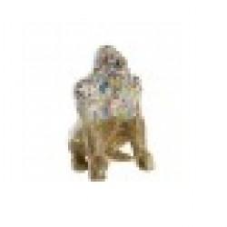 Декоративна фигурка DKD Home Decor 28,5 x 26,5 x 41 cm Златен Многоцветен Горила - Dkd home decor