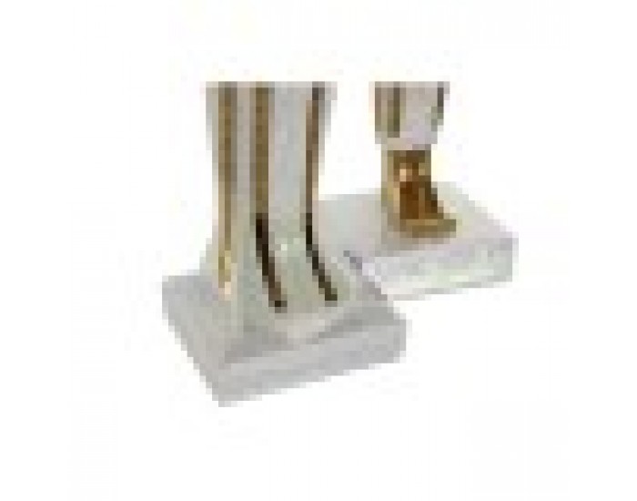 Декоративна фигурка Home ESPRIT Бял Златен Смола Ориенталски Египтянин 10 x 9 x 52 cm (2 броя)