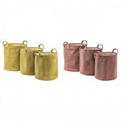 Игра на Кошници DKD Home Decor полиестер (38 x 38 x 40 cm) (2 броя) - Dkd home decor