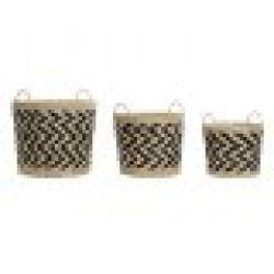Игра на Кошници DKD Home Decor влакно (40 x 40 x 35 cm) - Dkd home decor