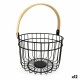 Декоративна Кошница Quttin Rustic Кръгъл 4 mm 28 x 26,5 x 22 cm (12 броя)