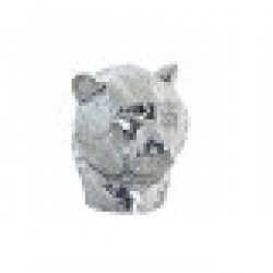 Декоративна фигурка DKD Home Decor Сребрист Леопард Смола (31 x 27 x 32 cm) - Dkd home decor