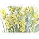 Декоративно Растение DKD Home Decor Порцелан Жълт Светло розово PE (2 броя) (20 x 20 x 66 cm)