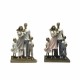 Декоративна фигурка DKD Home Decor 24 x 11,5 x 34 cm Многоцветен Семейство (2 броя)