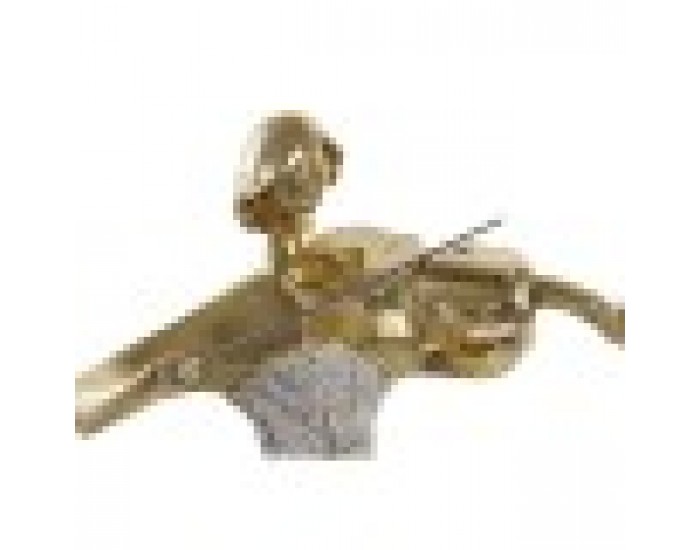 Декоративна фигурка DKD Home Decor Музика Балерина Златен Смола (20 x 12 x 41,5 cm) (3 броя)