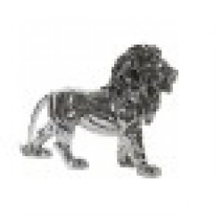 Декоративна фигурка DKD Home Decor Лъв Смола Модерен (55,5 x 17,5 x 38,5 cm) - Dkd home decor