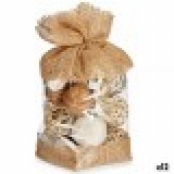 Декоративна топка Бял Кафяв 13 x 29 x 13 cm (12 броя) - Gift decor