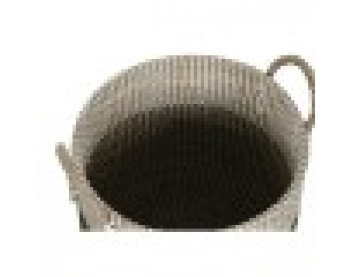 Игра на Кошници Home ESPRIT Бял Черен Естествен 44 x 44 x 49 cm (2 Части)