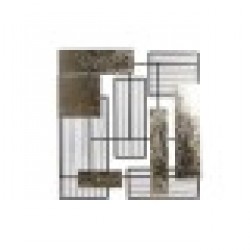 Декорация за стена DKD Home Decor Абстрактен Черен Златен Метал Модерен (89 x 4,5 x 97 cm) - Dkd home decor