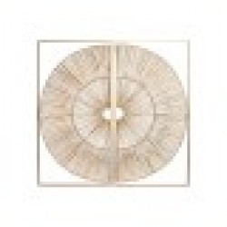 Декорация за стена Home ESPRIT Златен Естествен 50 x 2 x 100 cm (2 Части) - Home esprit