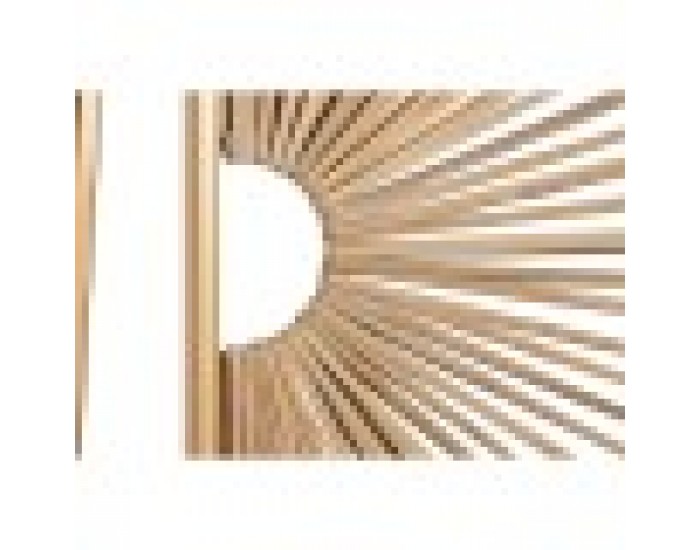 Декорация за стена Home ESPRIT Златен Естествен 50 x 2 x 100 cm (2 Части)