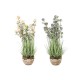 Декоративно Растение DKD Home Decor Метал Люляк Светло розово PVC (30 x 30 x 78 cm) (2 броя)