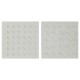 Декорация за стена Home ESPRIT Бял Дървен MDF Модерен 80 x 6,5 x 80 cm
