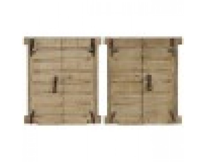 Декорация за стена Home ESPRIT Бежов Естествен Прозорец 45 X 5 X 51 cm