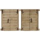 Декорация за стена Home ESPRIT Бежов Естествен Прозорец 45 X 5 X 51 cm