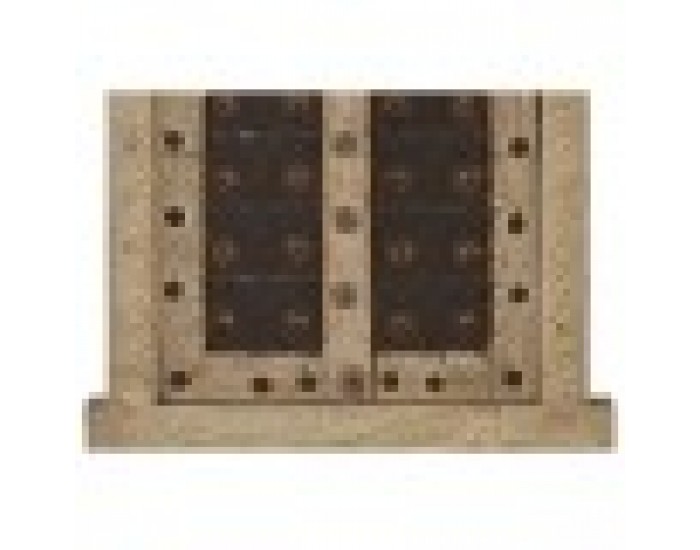 Декорация за стена Home ESPRIT Бежов Естествен Прозорец 45 X 5 X 51 cm