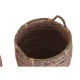 Игра на Кошници DKD Home Decor Праскова Естествен Boho 52 x 52 x 58 cm