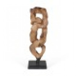 Декоративна фигурка Home ESPRIT Черен Естествен 44 X 26 X 93 cm - Home esprit