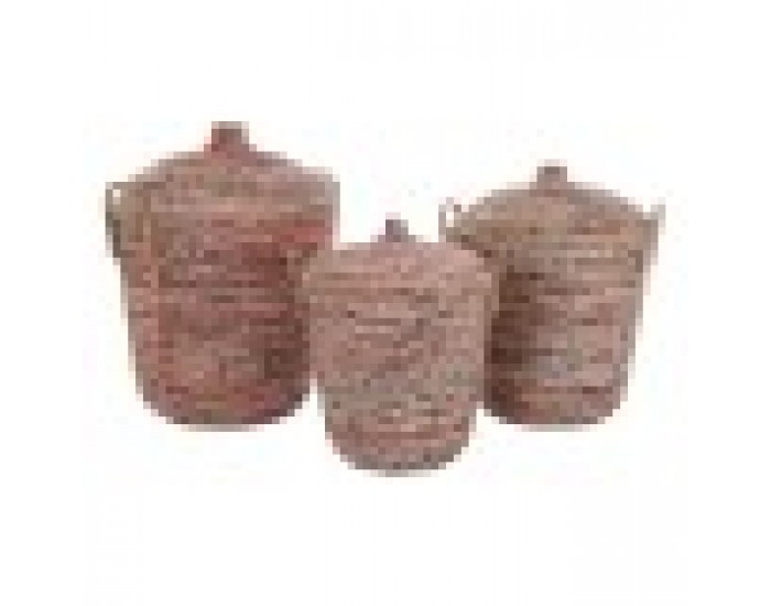 Игра на Кошници DKD Home Decor Pатан (51 x 51 x 67 cm)