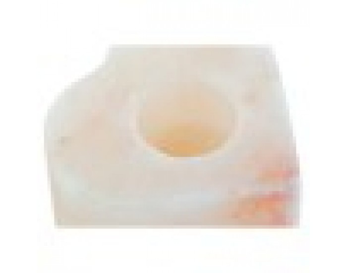 Поставка за свещ DKD Home Decor Розов Естествен Сол 11 x 11 x 5 cm (2 броя)