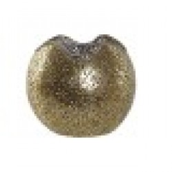 Поставка за свещ Home ESPRIT Златен Метал Кристал 13,5 x 13,5 x 11,5 cm - Decorațiuni