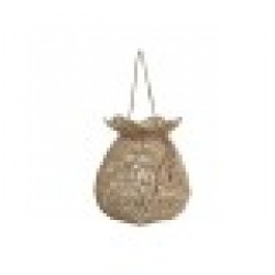 Поставка за свещ Home ESPRIT Естествен Метал Въже 21 x 21 x 30 cm - Decorațiuni