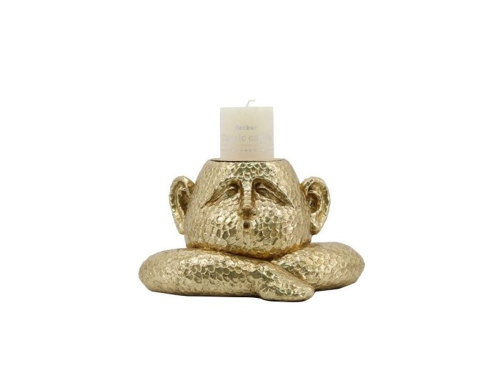 Поставка за свещ DKD Home Decor Смола (21 x 15 x 12 cm)